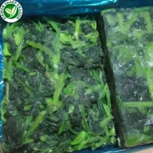 Đông lạnh diced rau bina và Pieces